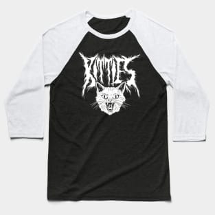 Kitties - Metal Style Baseball T-Shirt